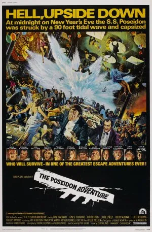 The Poseidon Adventure (1972) White Water Bottle With Carabiner