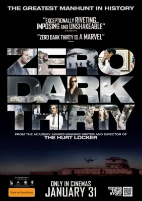 Zero Dark Thirty (2012) White Water Bottle With Carabiner
