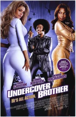 Undercover Brother (2002) White Water Bottle With Carabiner