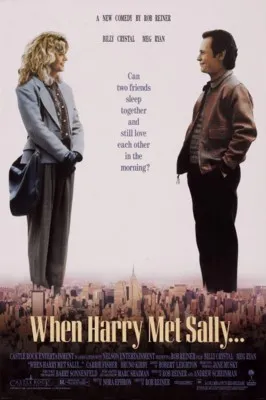 When Harry Met Sally... (1989) White Water Bottle With Carabiner