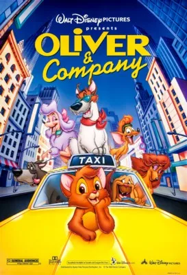 Oliver and Company (1988) White Water Bottle With Carabiner