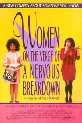 Women on the Verge of a Nervous Breakdown (1988) White Water Bottle With Carabiner