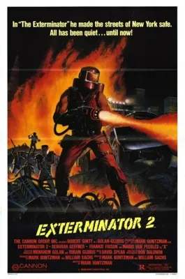 Exterminator 2 (1984) White Water Bottle With Carabiner