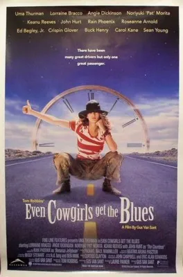 Even Cowgirls Get The Blues (1994) White Water Bottle With Carabiner