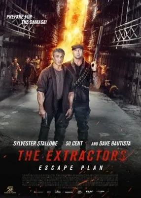 Escape Plan: The Extractors (2019) White Water Bottle With Carabiner