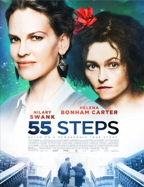 55 Steps (2018) White Water Bottle With Carabiner