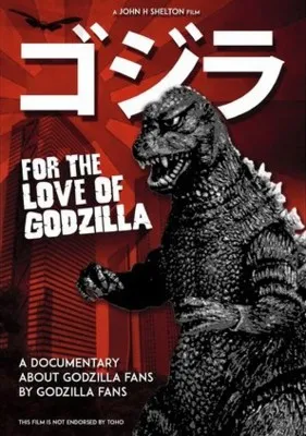For the Love of Godzilla (2017) White Water Bottle With Carabiner