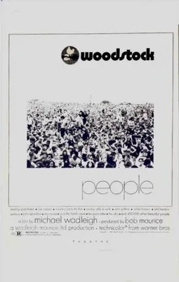 Woodstock (1970) White Water Bottle With Carabiner