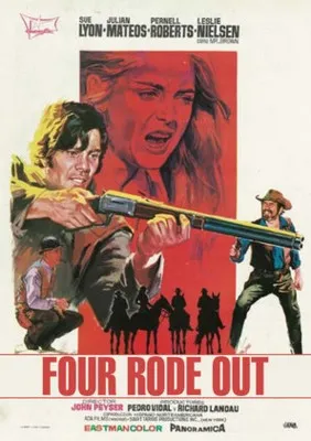 Four Rode Out (1969) White Water Bottle With Carabiner