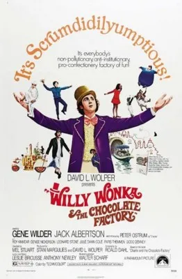 Willy Wonka and the Chocolate Factory (1971) White Water Bottle With Carabiner