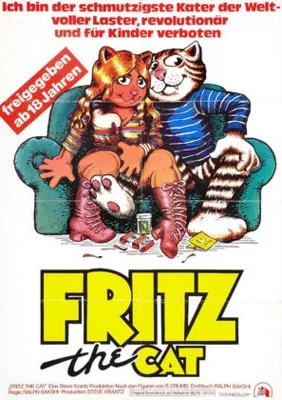 Fritz the Cat (1972) White Water Bottle With Carabiner