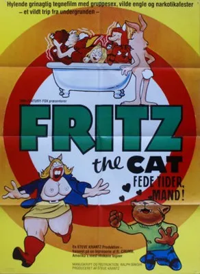 Fritz the Cat (1972) White Water Bottle With Carabiner