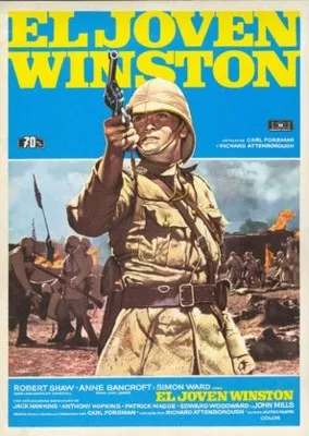 Young Winston (1972) White Water Bottle With Carabiner