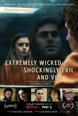 Extremely Wicked, Shockingly Evil, and Vile (2019) Round Flask