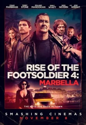 Rise of the Footsoldier: Marbella (2019) White Water Bottle With Carabiner