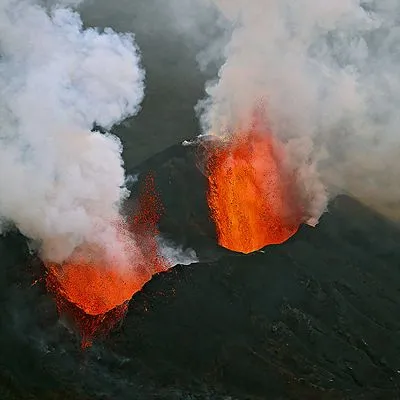 Volcanoes 11oz Colored Inner & Handle Mug