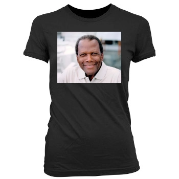 Sidney Poitier Women's Junior Cut Crewneck T-Shirt