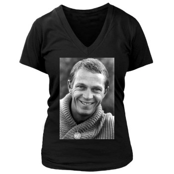 Steve Mcqueen Women's Deep V-Neck TShirt