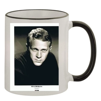 Steve Mcqueen 11oz Colored Rim & Handle Mug