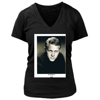 Steve Mcqueen Women's Deep V-Neck TShirt