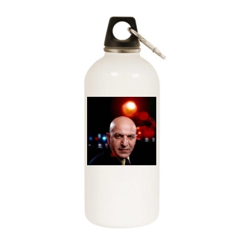 Telly Savalas White Water Bottle With Carabiner