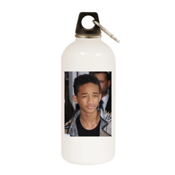 Jaden Smith White Water Bottle With Carabiner