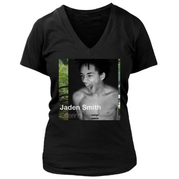 Jaden Smith Women's Deep V-Neck TShirt