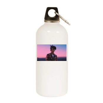 Jaden Smith White Water Bottle With Carabiner