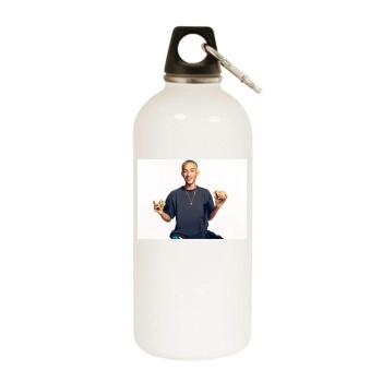 Jaden Smith White Water Bottle With Carabiner