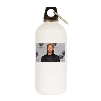 Jaden Smith White Water Bottle With Carabiner