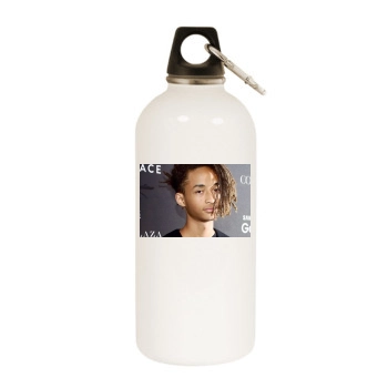 Jaden Smith White Water Bottle With Carabiner