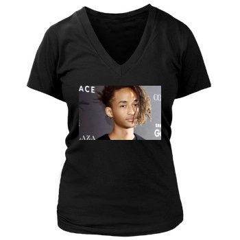 Jaden Smith Women's Deep V-Neck TShirt