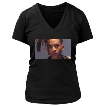 Jaden Smith Women's Deep V-Neck TShirt