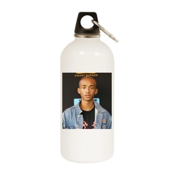 Jaden Smith White Water Bottle With Carabiner