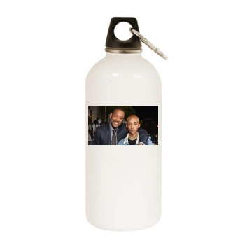 Jaden Smith White Water Bottle With Carabiner