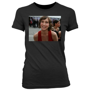 Vera Farmiga Women's Junior Cut Crewneck T-Shirt