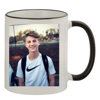 MattyBRaps 11oz Colored Rim & Handle Mug