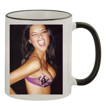 Adriana Lima 11oz Colored Rim & Handle Mug