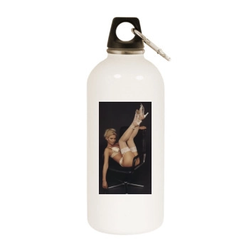 Jo Guest White Water Bottle With Carabiner