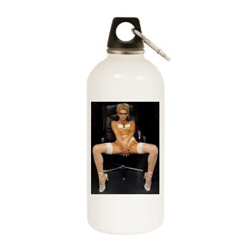 Jo Guest White Water Bottle With Carabiner