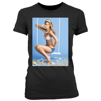 Bar Refaeli Women's Junior Cut Crewneck T-Shirt