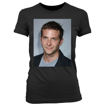 Bradley Cooper Women's Junior Cut Crewneck T-Shirt