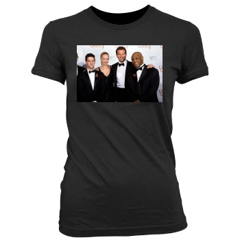 Bradley Cooper Women's Junior Cut Crewneck T-Shirt