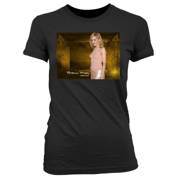 Brittany Murphy Women's Junior Cut Crewneck T-Shirt