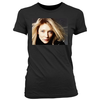 Cate Blanchett Women's Junior Cut Crewneck T-Shirt