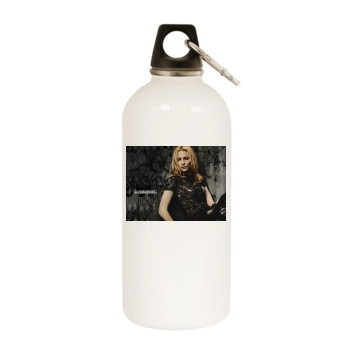 Cate Blanchett White Water Bottle With Carabiner