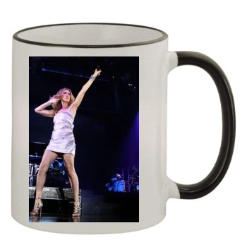 Celine Dion 11oz Colored Rim & Handle Mug