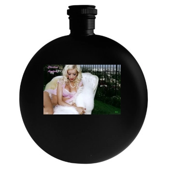 Christina Aguilera Round Flask