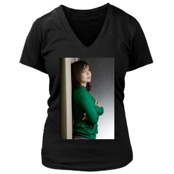 Ellen Page Women's Deep V-Neck TShirt