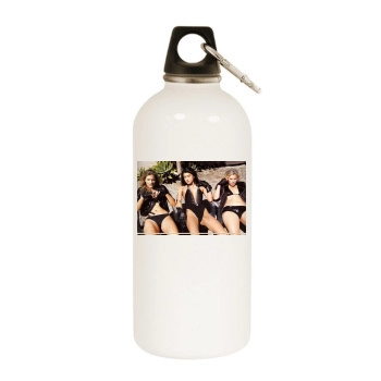 Grace Park White Water Bottle With Carabiner